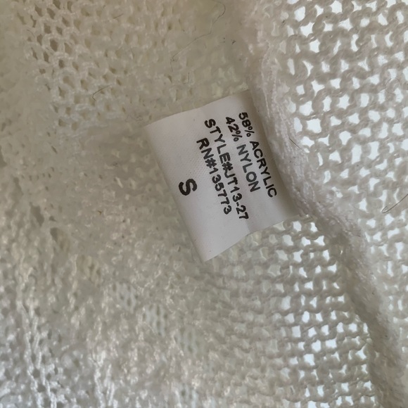 Olivaceous White Distressed Knit Sweater - Picture 7 of 8